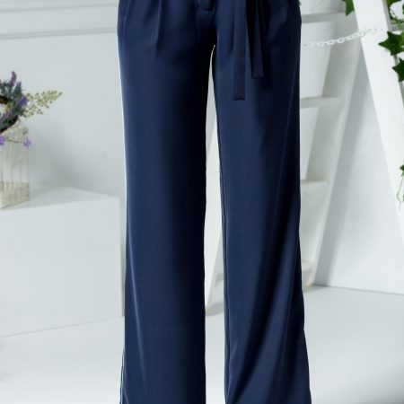 Pantaloni Lena office bleumarin