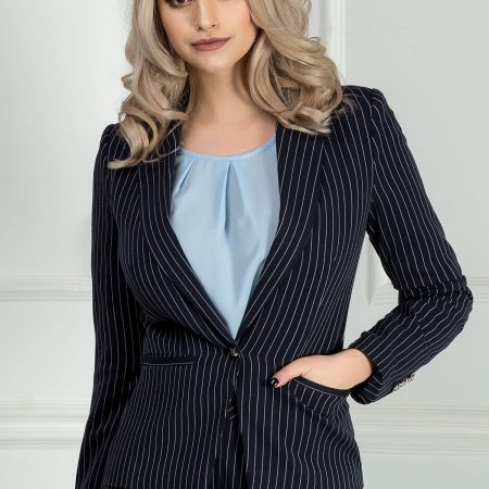 Sacou Meda bleumarin in dungi office 2